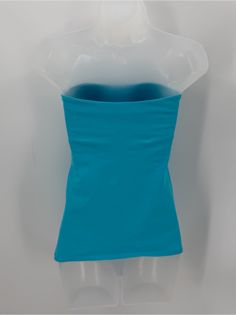 Express Tube Top Women’s XS Bright Blue Strapless Sexy Basic Tube Tee Y2K 2000s - Picture 3 of 10
